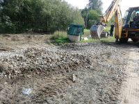 Очистка пожарного водоема в д.Среднее Село